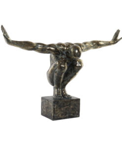 Køb Dekorativ figur harpiks ældet overflade (99 x 29 x 61 cm) online billigt møbel