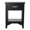 Køb Natbord sort - elegant stil (48 x 30 x 65 cm) online billigt møbel