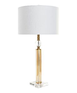 Køb Bordlampe med hvid lampeskærm 80 cm online billigt møbel