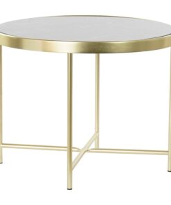 Køb Sidebord eller sofabord i glas og stål (60 x 60 x 46 cm) online billigt møbel