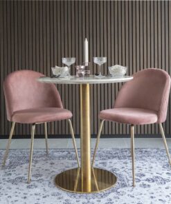 Køb Nadal - Spisebord i marmor laminat og messing online billigt møbel