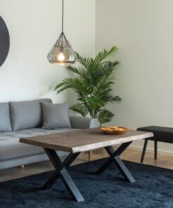 Køb Juva - Sofabord i røget eg og bølget kant online billigt møbel