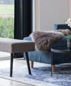 Køb Umani -  Bænk i grå fløjl online billigt møbel