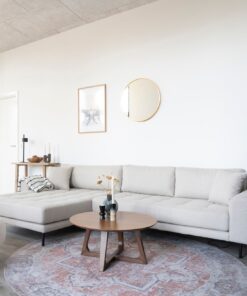 Køb Arona -  Tæppe i ornage-blå polyester