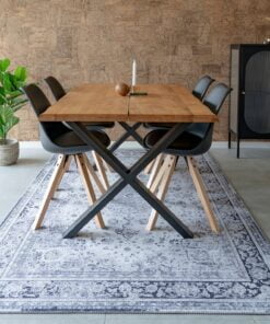 Køb Arona - Tæppe i hvid-sort polyester