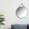 Køb Clyde - Spejl med sort ramme og strop