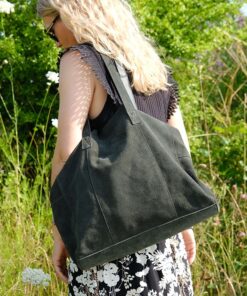 Køb Multitaske i mørkegrøn ruskind online billigt møbel