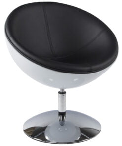 Køb Lænestol SPHERE Hvid og sort online billigt møbel