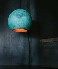 Køb Oxideret kobberlampe 35 cm 3 meter sort (+DKK 0) Nej Nej online billigt møbel