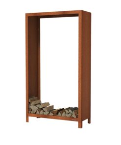 Køb Brændeholder 40x100x180 cm cortenstål online billigt møbel