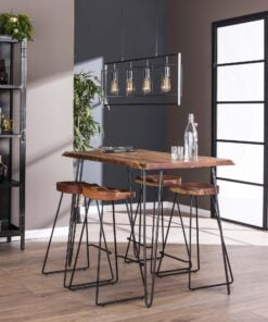 Køb Delaila - Barbord i massiv akacietræ og metal online billigt møbel