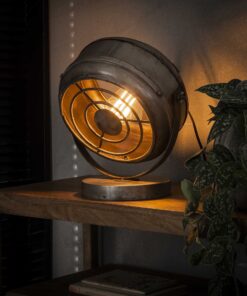 Køb Industry Z-7661 - Bordlampe i antik sølv farve online billigt møbel