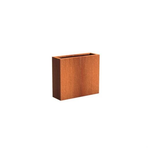 Køb Rektangulær cortenstål 90 x 30 cm højde 80 cm online billigt møbel