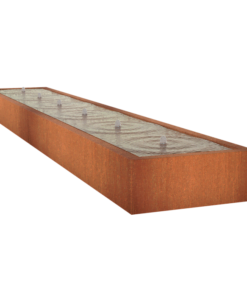 Køb Springvand cortenstål 600 x 100 cm højde 40 cm online billigt møbel