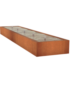 Køb Springvand cortenstål 500 x 100 cm højde 40 cm online billigt møbel