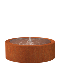 Køb Springvand cortenstål rund Ø120 cm højde 40 cm online billigt møbel