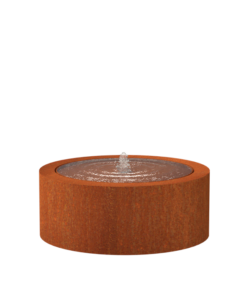 Køb Springvand cortenstål rund Ø100 cm højde 40 cm online billigt møbel