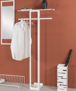 Køb Koons - Høj hattehylde i hvid metal