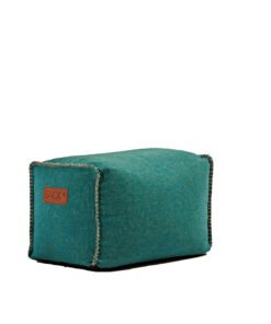 Køb Puf RETROit Cobana Square Puff - Petrol Melange online billigt møbel