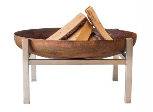 Køb Bålfad Crate Rusten stål 63 cm online billigt møbel
