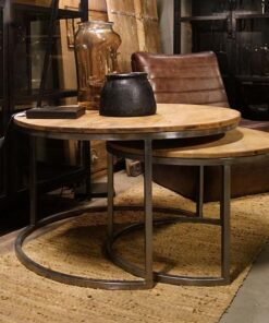 Køb Paris - sofabordssæt i genbrugstræ online billigt møbel