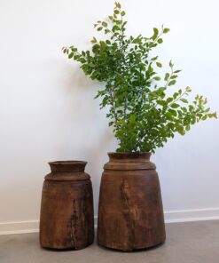 Køb Stor autentisk krukke i træ online billigt møbel