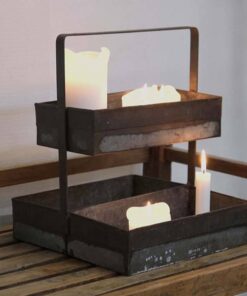 Køb Lyan - Bakkeopsats af patineret metal online billigt møbel