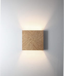 Køb GEMINUS MAY væglampe i træ online billigt møbel