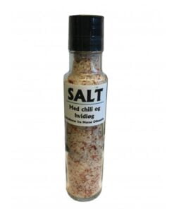 Køb Havsalt med chili og hvidløg i saltkværn online billigt møbel