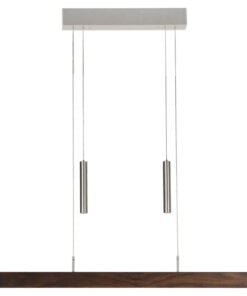 Køb Pendellampe valnød 121 cm Herzblut 250 cm (Kan indstilles i afstand fra loft fra 95 cm til 160 cm) online billigt møbel