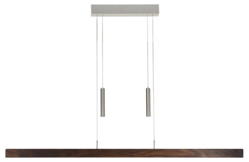 Køb Pendellampe valnød 121 cm Herzblut 250 cm (Kan indstilles i afstand fra loft fra 95 cm til 160 cm) online billigt møbel