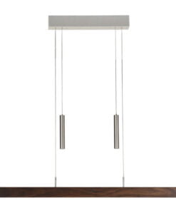 Køb Pendellampe valnød 160 cm Herzblut 250 cm (Kan indstilles i afstand fra loft fra 95 cm til 160 cm) online billigt møbel