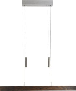 Køb Pendellampe valnød 85 cm Herzblut 250 cm (Kan indstilles i afstand fra loft fra 95 cm til 160 cm) online billigt møbel