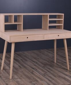 Køb Orlando - Skrivebord med 2 skuffer og overbygning