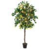 Køb Bougainvillea kunsttræ 150 cm med gule blomster online billigt møbel