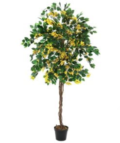 Køb Bougainvillea kunsttræ 150 cm med gule blomster online billigt møbel