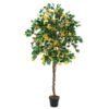 Køb Bougainvillea kunsttræ 180 cm med gule blomster online billigt møbel