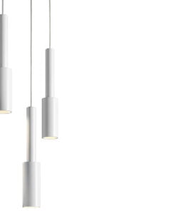 Køb Panzeri Tubino pendellampe hvid online billigt møbel