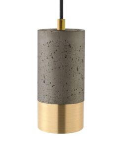 Køb Mørk betonlampe messing GU10 fatning online billigt møbel