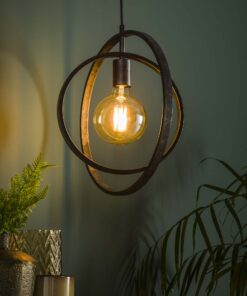 Køb Frisky - Loftlampe i patineret metal Levering med pære(r) online billigt møbel