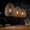 Køb Armor - Håndlavet loftlampe med tre lampeskærme Levering med pære(r) online billigt møbel