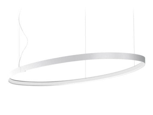 Køb Panzeri ZERO Elipse hvid 130 x 59 cm 2.700 Kelvin (Varm hvid farve) online billigt møbel