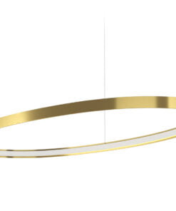 Køb Panzeri ZERO Elipse messing 130 x 59 cm 2.700 Kelvin (Varm hvid farve) online billigt møbel