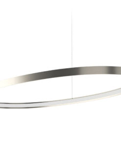 Køb Panzeri ZERO Elipse titanium 130 x 59 cm 2.700 Kelvin (Varm hvid farve) online billigt møbel