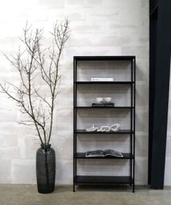 Køb Seattle -patineret reol i sort metal