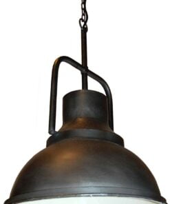 Køb Liam loftpendel i fabriksstil - zink online billigt møbel