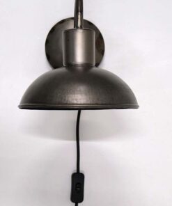 Køb Walentin væglampe i lakeret patineret jern online billigt møbel