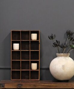 Køb Mokka - Reol i genbrugstræ online billigt møbel