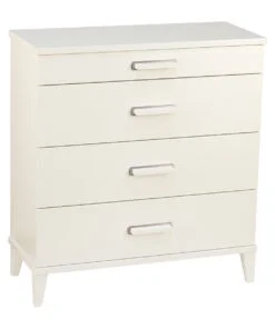 Køb Dixi - Kommode med 4 skuffer og bredde 70 cm Hvid birk online billigt møbel