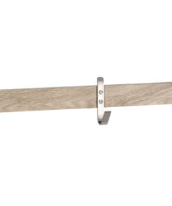 Køb Hall - Knagerække med 5 kroge og bredde 90 cm Hvidolieret eg online billigt møbel